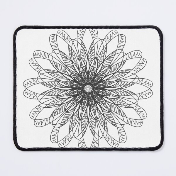 Item preview, Black Flower Stencil 3 designed and sold by artistfourteen.
