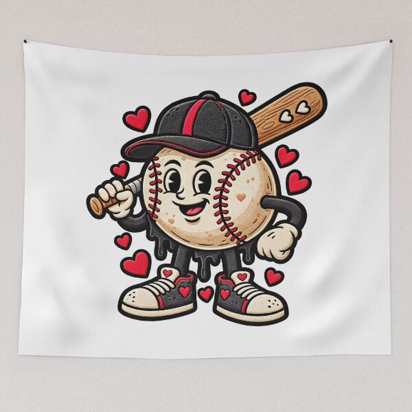 Item preview, Baseball Drip Heart Ice Cream Dripping Baseball designed and sold by ArtDesignTp.
