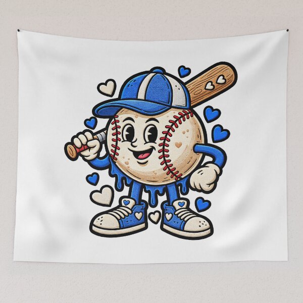 Item preview, Baseball Drip Icecream Heart Dripping Baseball Art designed and sold by ArtDesignTp.