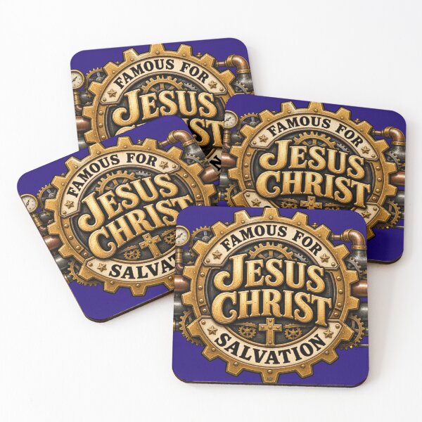 Item preview, Jesus Christ, Famous for Salvation Steampunk Christian designed and sold by TheBibleStop.