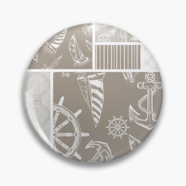 Item preview, Driftwood Quilt Design Nautical Charcoal Sketches Collection- Features Netting, Stripes, Nautical Items, and Lighthouse Designs designed and sold by PD-Coastal.