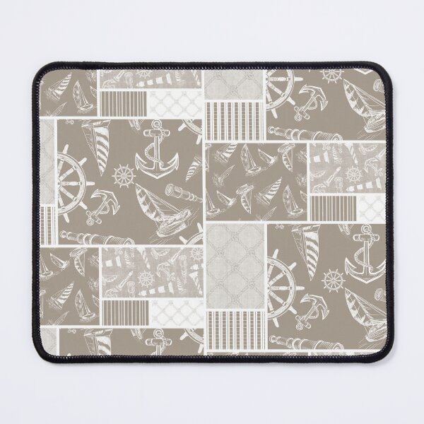 Item preview, Driftwood Quilt Design Nautical Charcoal Sketches Collection- Features Netting, Stripes, Nautical Items, and Lighthouse Designs designed and sold by PD-Coastal.
