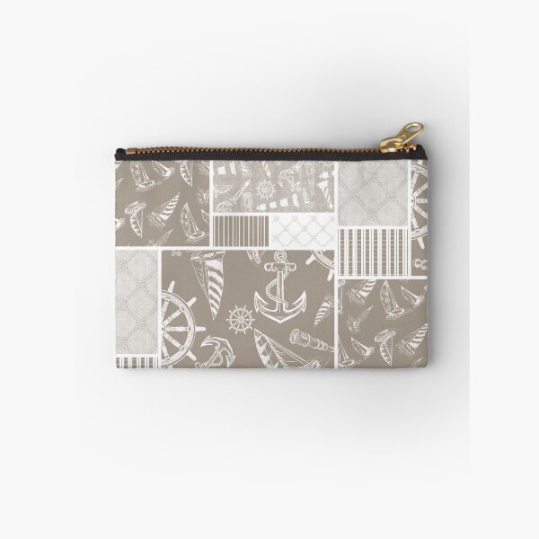 Item preview, Driftwood Quilt Design Nautical Charcoal Sketches Collection- Features Netting, Stripes, Nautical Items, and Lighthouse Designs designed and sold by PD-Coastal.