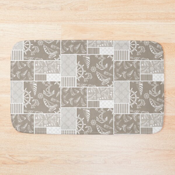 Item preview, Driftwood Quilt Design Nautical Charcoal Sketches Collection- Features Netting, Stripes, Nautical Items, and Lighthouse Designs designed and sold by PD-Coastal.