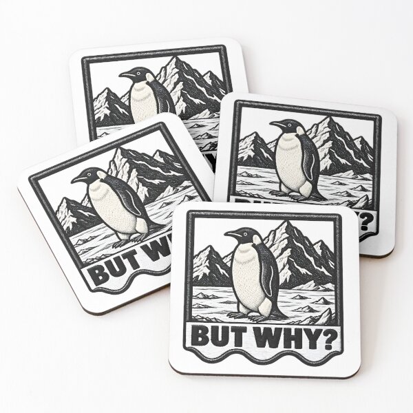 Item preview, But Why Penguin Mountains Cute Funny Animal Saying designed and sold by ArtDesignTp.