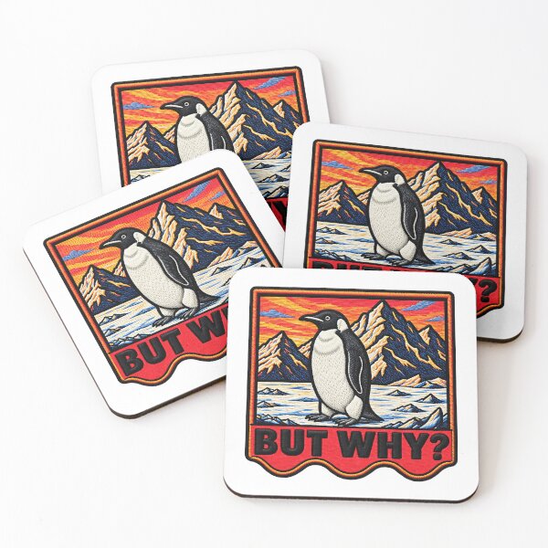 Item preview, But Why Penguin Mountain Humor Funny Penguin designed and sold by ArtDesignTp.