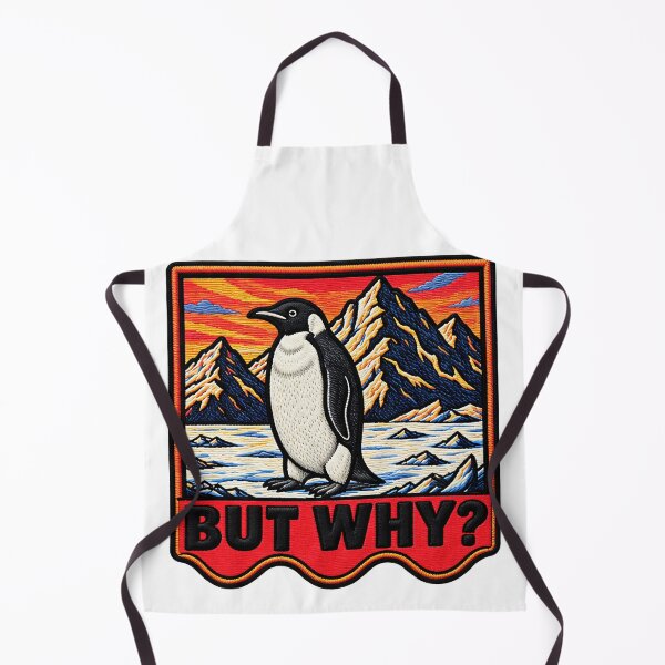 Item preview, But Why Penguin Mountain Humor Funny Penguin designed and sold by ArtDesignTp.