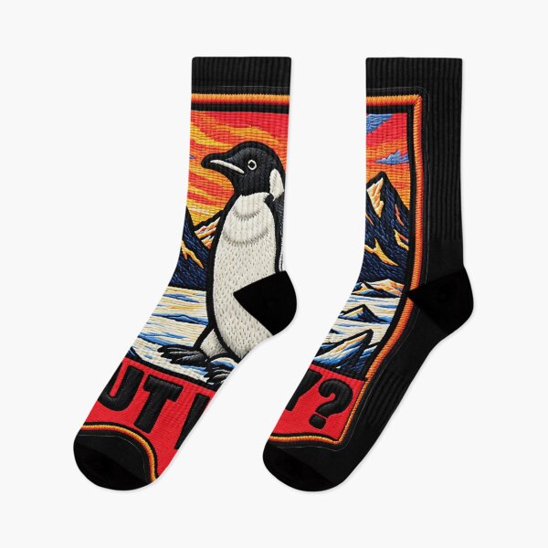 Item preview, But Why Penguin Mountain Humor Funny Penguin designed and sold by ArtDesignTp.