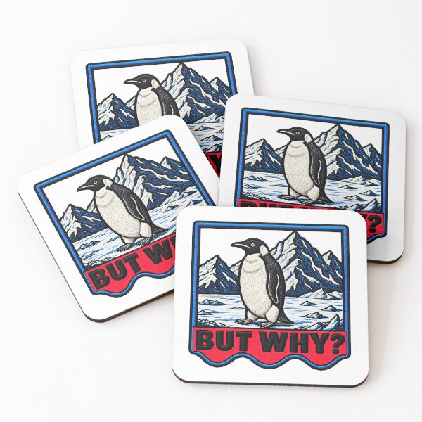 Item preview, But Why Penguin Funny Mountain Penguin Humor designed and sold by ArtDesignTp.