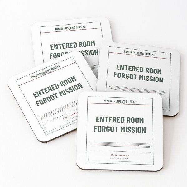 Item preview, Entered Room Forgot Mission Light | Funny Bureaucratic Incident Design designed and sold by MinorIncidentBureau.