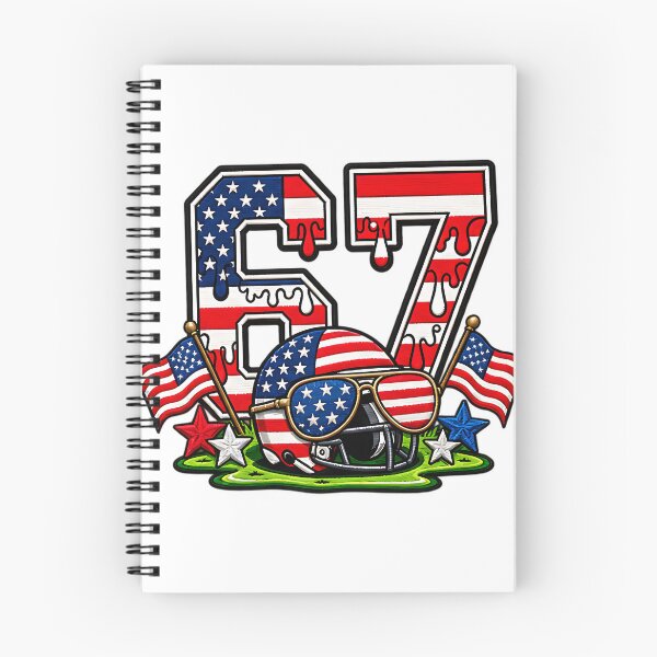 Item preview, 67 Funny Six Seven Football American Flag USA Humor designed and sold by ArtDesignTp.