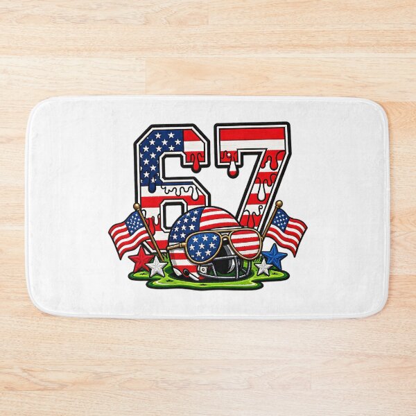 Item preview, 67 Funny Six Seven Football American Flag USA Humor designed and sold by ArtDesignTp.