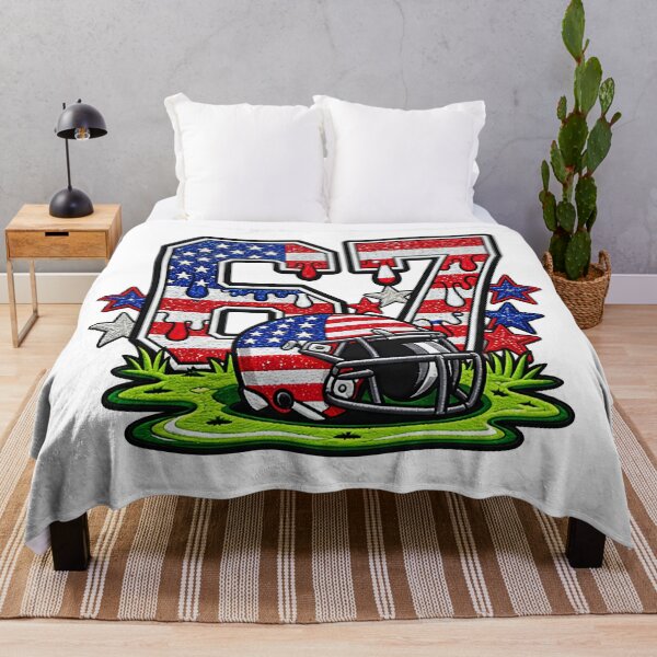 Item preview, 67 Funny Six Seven Patriotic American Flag Football designed and sold by ArtDesignTp.
