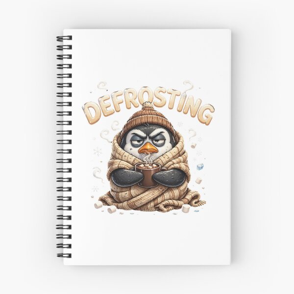 Item preview, Defrosting Cute Winter Penguin Drinking Hot Cocoa designed and sold by Ancient Egypt treasures.