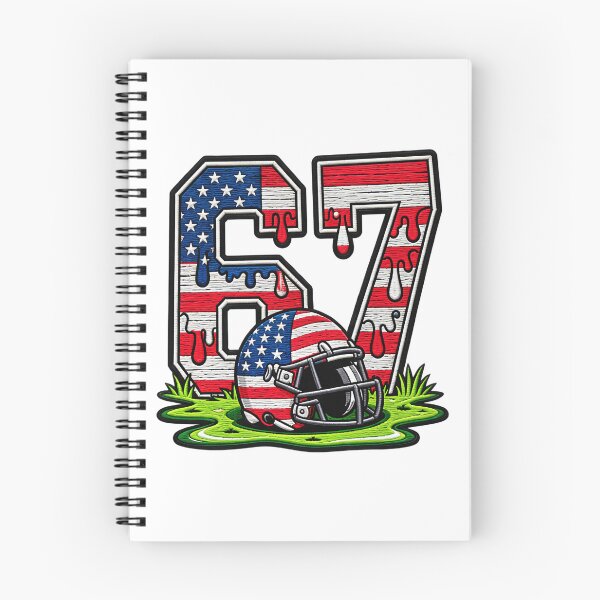 Item preview, 67 Funny Six Seven Football Patriotic American Flag designed and sold by ArtDesignTp.