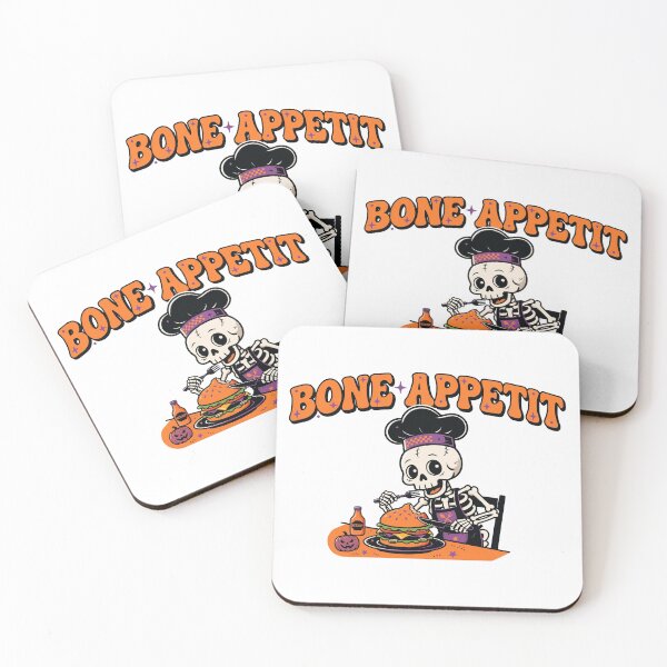 Item preview, Bone Appetit Funny Skeleton Chef Halloween Food Shirt designed and sold by TheDaddyDude.