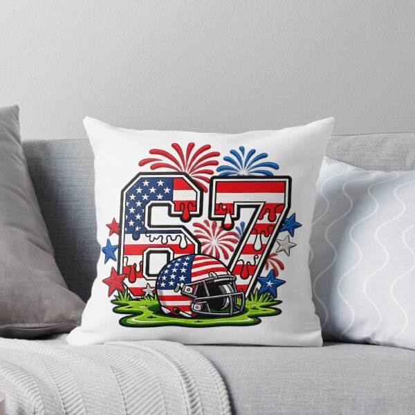 Item preview, 67 Funny Six Seven American Flag Football Patriot designed and sold by ArtDesignTp.