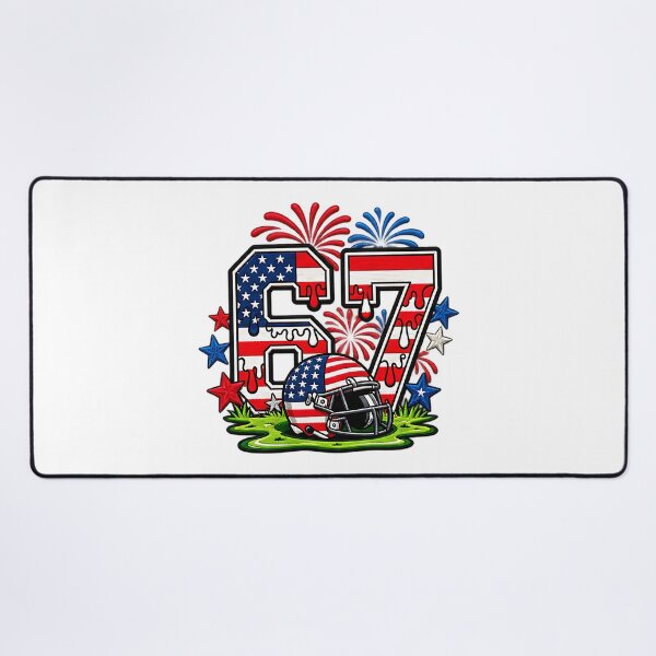 Item preview, 67 Funny Six Seven American Flag Football Patriot designed and sold by ArtDesignTp.
