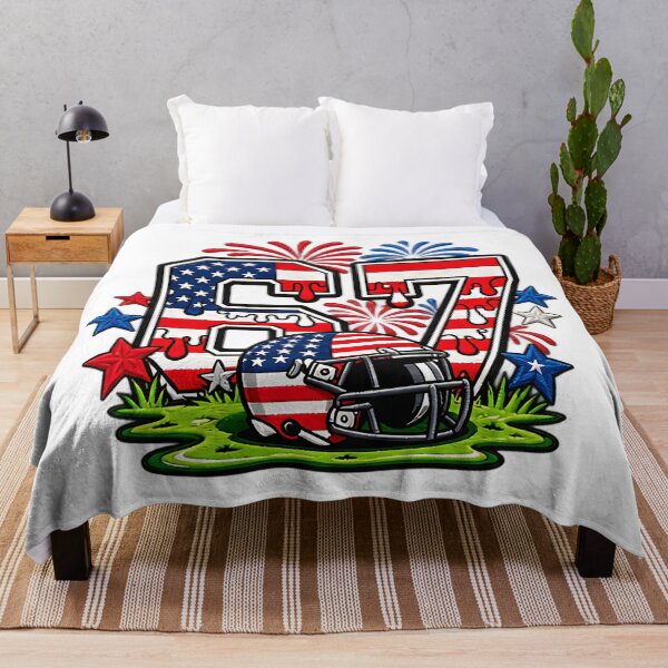 Item preview, 67 Funny Six Seven American Flag Football Patriot designed and sold by ArtDesignTp.