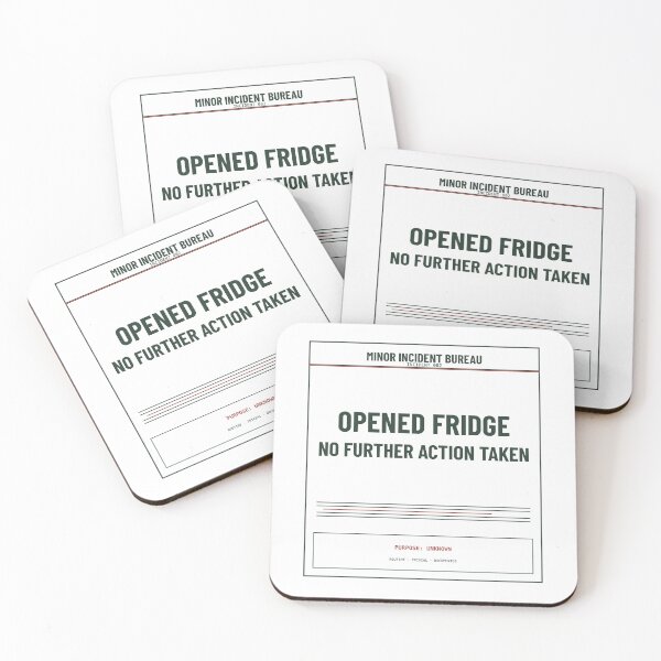 Item preview, Opened Fridge No Further Action Taken Light | Funny Bureaucratic Incident Design designed and sold by MinorIncidentBureau.