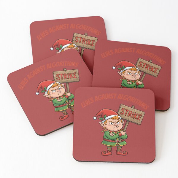 Item preview, Funny Christmas Elf Strike Replaced By AI designed and sold by SmartPuns.