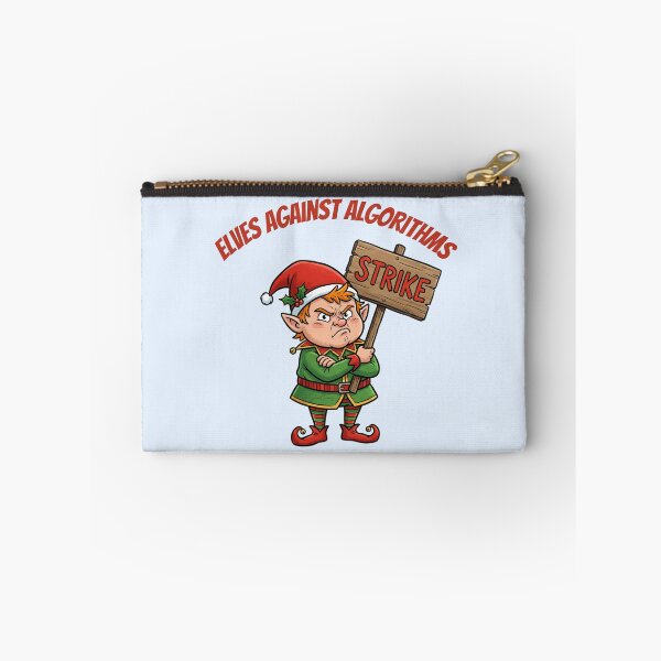 Item preview, Funny Christmas Elf Strike Replaced By AI designed and sold by SmartPuns.