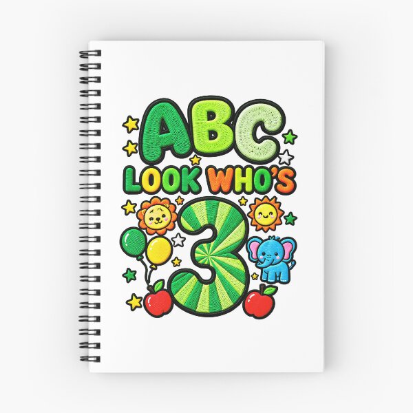 Item preview, ABC Look Who's 3 Funny Kids Alphabet 3rd Birthday designed and sold by ArtDesignTp.