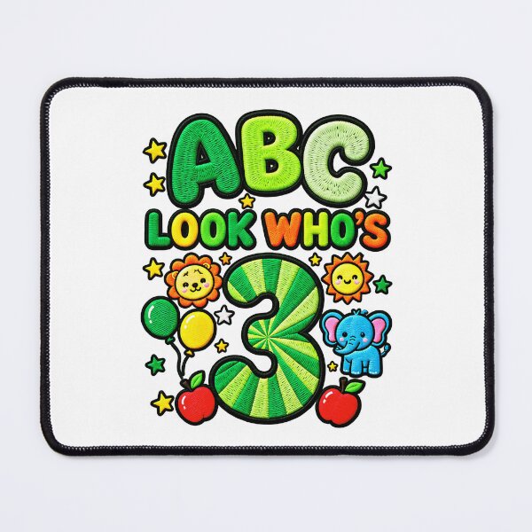 Item preview, ABC Look Who's 3 Funny Kids Alphabet 3rd Birthday designed and sold by ArtDesignTp.