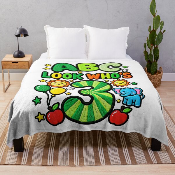 Item preview, ABC Look Who's 3 Funny Kids Alphabet 3rd Birthday designed and sold by ArtDesignTp.