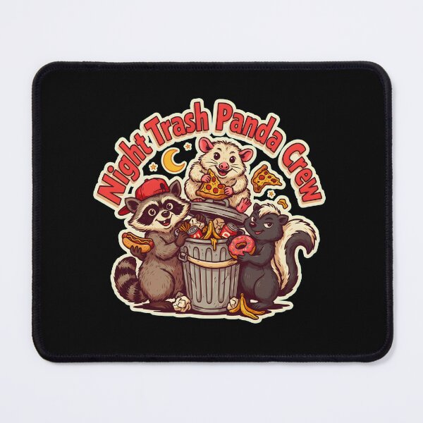 Item preview, Night Trash Panda Crew Gift for Meme Lovers designed and sold by Redgiant87x.