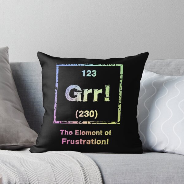 Item preview, GRR Element of Frustration Periodic Table Science Humor Gift designed and sold by ScienceCorner.