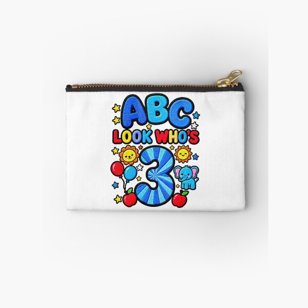 Item preview, ABC Look Who's 3 Funny Toddler Birthday Alphabet Kids designed and sold by ArtDesignTp.