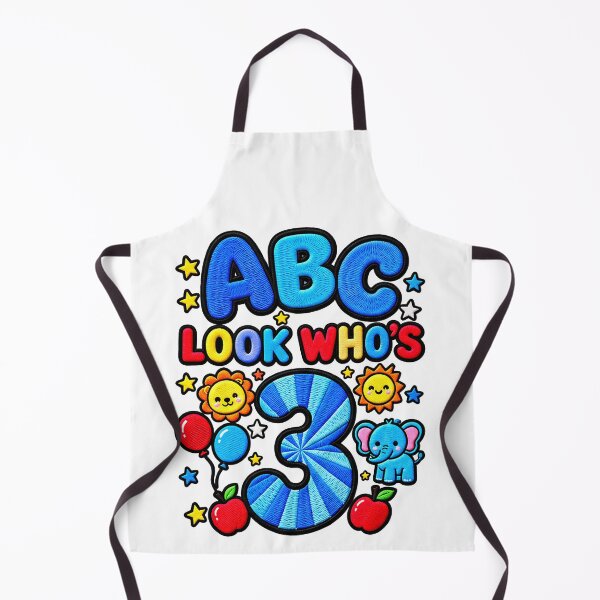 Item preview, ABC Look Who's 3 Funny Toddler Birthday Alphabet Kids designed and sold by ArtDesignTp.