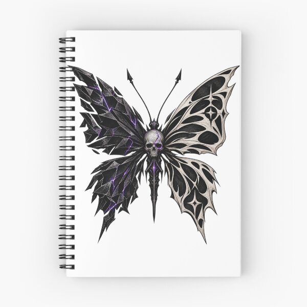 Item preview, The Hollow Butterfly – Dark Gothic Skull Butterfly Emblem designed and sold by AD-NOVA!!!.