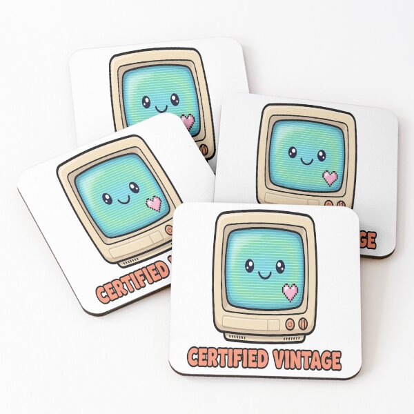 Artikelvorschau, Certified Vintage Funny Retro CRT Monitor 90s Kawaii entworfen und verkauft von victorsuarez.