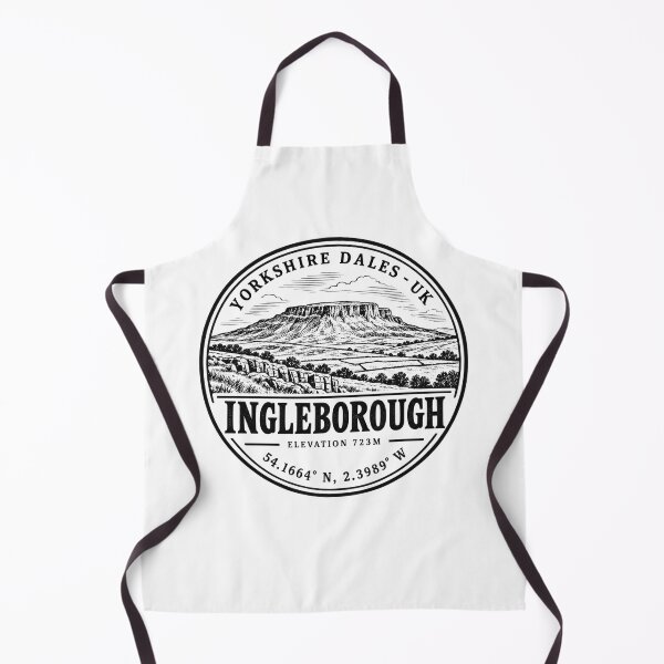 Item preview, Ingleborough Yorkshire Dales UK Elevation 723m Hiking Badge designed and sold by jeshands.