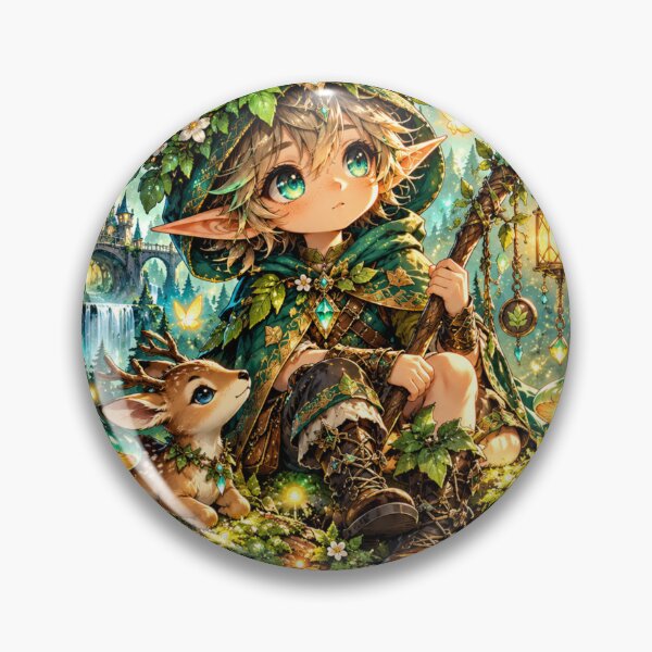 Item preview, Little Forest Guardian Fantasy Sticker designed and sold by Mystic Wild Studio.