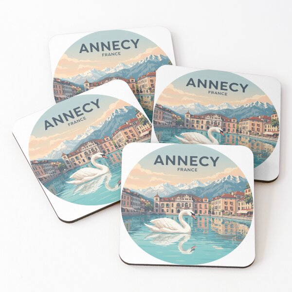 Item preview, Annecy France: Swan Alpine Lake Design designed and sold by CircinusStore.