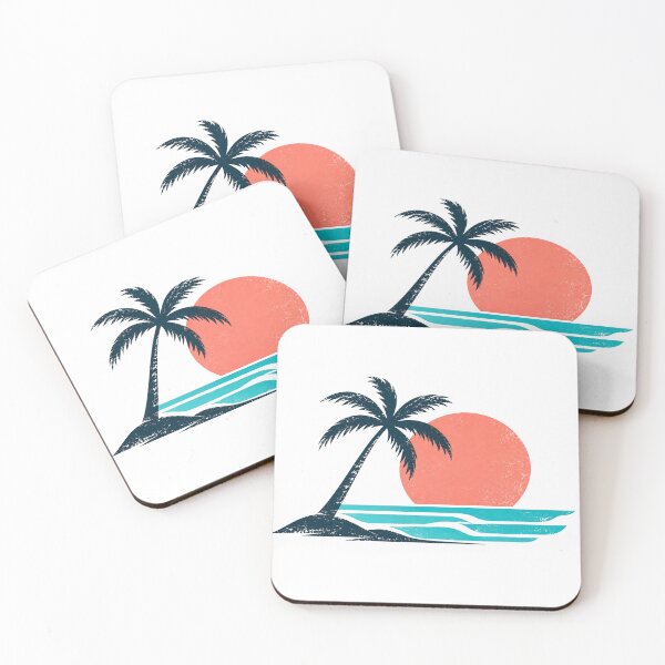 Item preview, Time Machine – 1993 Coastal Sunset | Vintage 90s Palm Tree Art designed and sold by Vibe04.