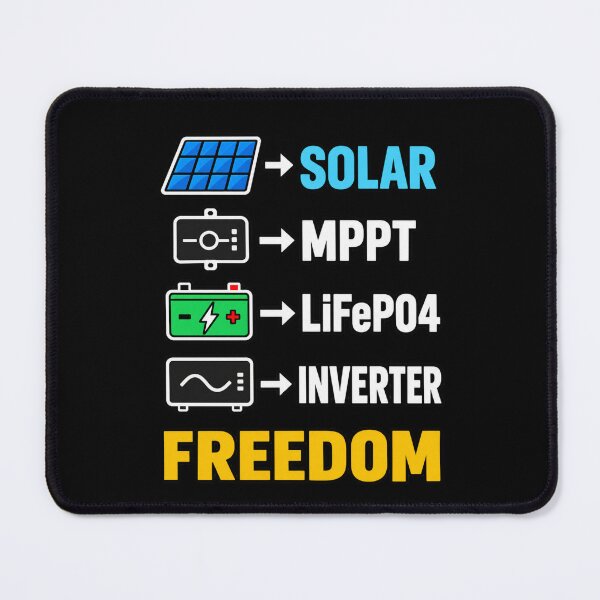 Item preview, Solar Power Freedom — MPPT, LiFePO4 Battery & Inverter designed and sold by UrsaOasis.