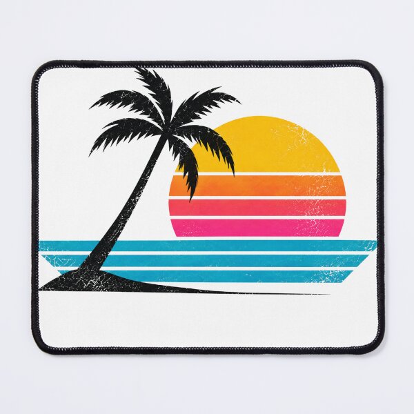 Item preview, Time Machine – 1982 Tropical Sunset | Vintage 80s Palm Tree Art designed and sold by Vibe04.