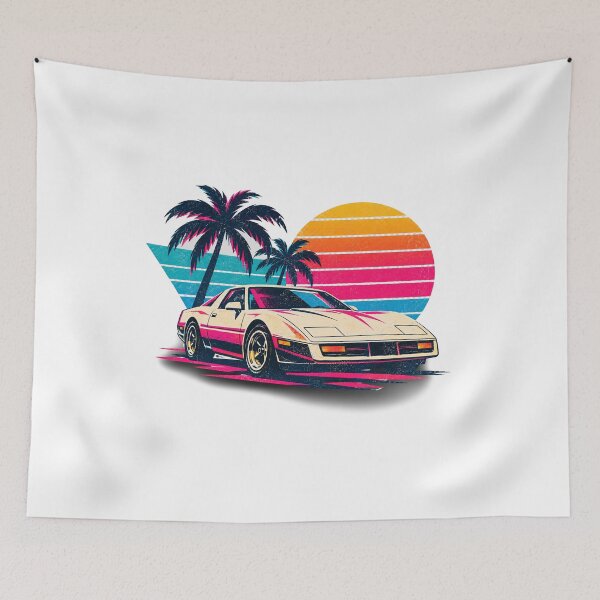 Item preview, Time Machine – 1984 Retro Sports Car | Vintage 80s Miami Sunset designed and sold by Vibe04.