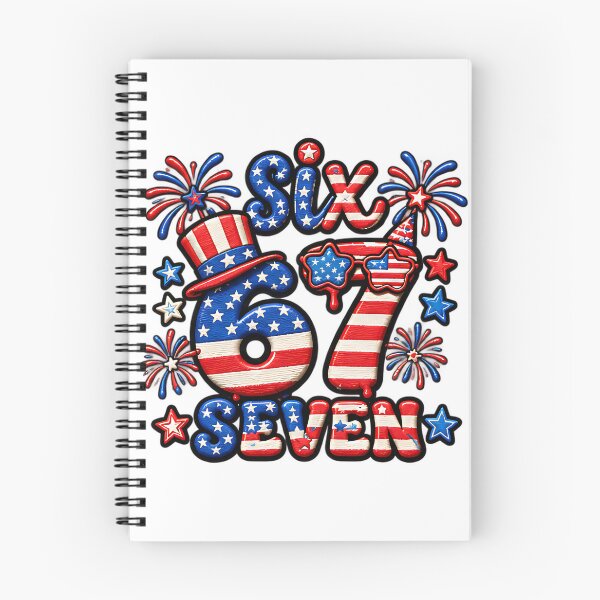 Item preview, Funny Six Seven 67 Meme American Flag Patriotic July 4th designed and sold by ArtDesignTp.