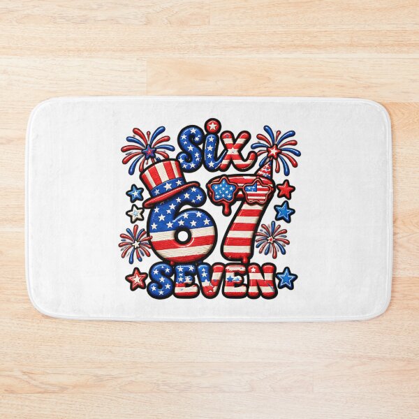 Item preview, Funny Six Seven 67 Meme American Flag Patriotic July 4th designed and sold by ArtDesignTp.