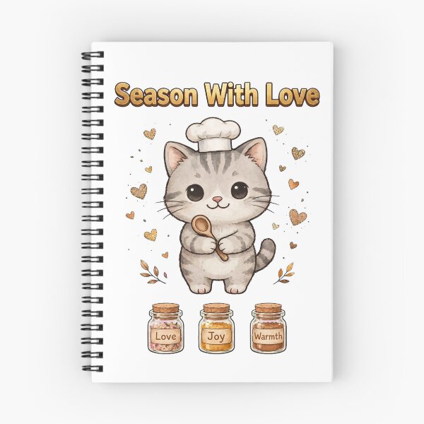 Item preview, Season With Love Chibi Chef Cat designed and sold by Russtoon.