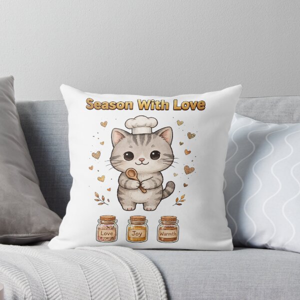 Item preview, Season With Love Chibi Chef Cat designed and sold by Russtoon.