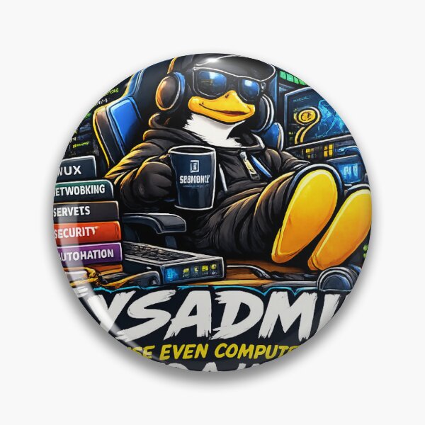 Item preview, Funny Sysadmin Linux Administrator IT Support Humor designed and sold by TBillMAG — Retro Tech & IT Humor.