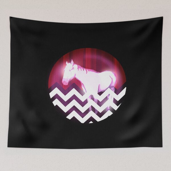 Item preview, Twin peak horse meme designed and sold by pinkybat.
