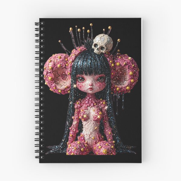 Item preview, Glitter Gothic Doll with Skull designed and sold by LujziWorld.