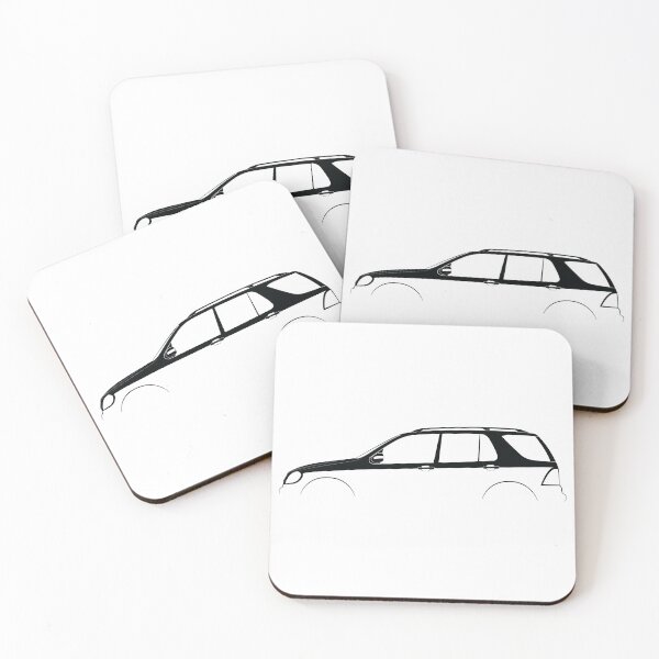 Item preview, M-Class (W163) (White) designed and sold by Car Silhouettes.
